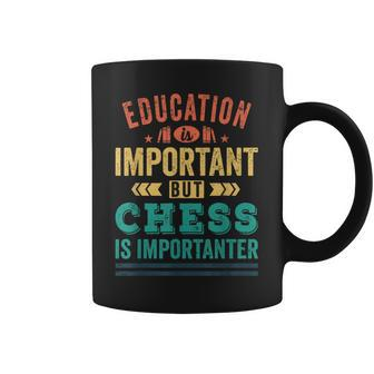 Education Chess Important Chess Player Quote Coffee Mug - Monsterry