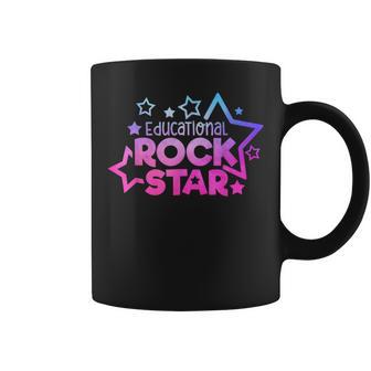 Educational Rockstar Teacher Quote Back To School Fun Coffee Mug - Monsterry DE