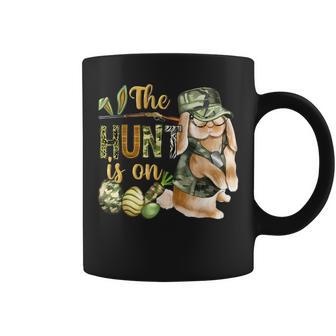 The Egg Hunt Is On Bunny Camouflage Easter Boys Kid Toddler Coffee Mug - Seseable