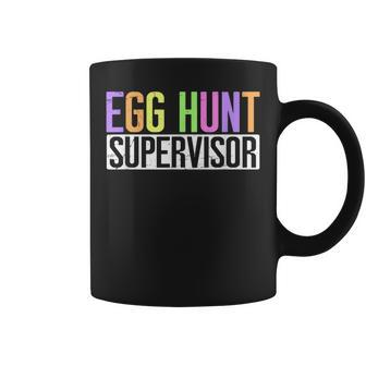 Egg Hunt Supervisor Egg Hunting Party Mom Dad Adult Easter Coffee Mug | Mazezy DE