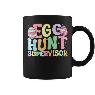 Egg Hunt Supervisor Retro Egg Hunting Party Mom Dad Easter Coffee Mug | Mazezy CA