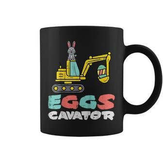 Eggs Cavator Easter Bunny Excavator Cute Boys Kids Toddler Coffee Mug | Crazezy UK