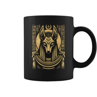 Egyptian God Anubis Egyptian Hieroglyphics Ancient Egypt Coffee Mug - Monsterry DE
