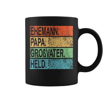 Ehemann Papa Großvater Heldaterintage Geschenkatertag Tassen - Geschenkecke