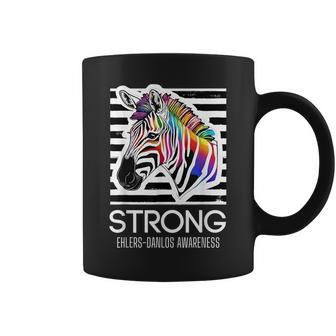 Ehlers-Danlos Awareness Eds Rainbow Zebra Strong Coffee Mug - Thegiftio UK
