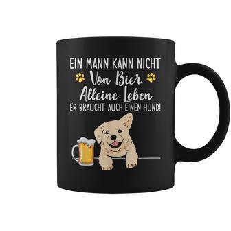 Ein Mann Kann Nichton Bier Alleine Leben Dog Dad Dog Tassen - Geschenkecke