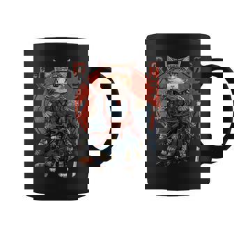 El Gato Samurai Cuello Taza de café - Regaloses