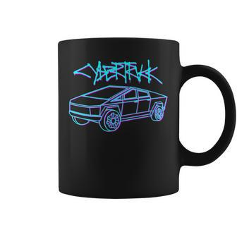 Electric Cyber Pick-Up Truck Full Self-Driving Autopilot Coffee Mug - Monsterry