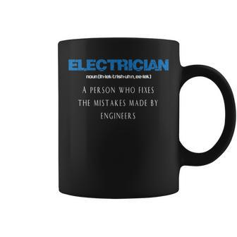Electrician Electrician Definition Coffee Mug | Mazezy