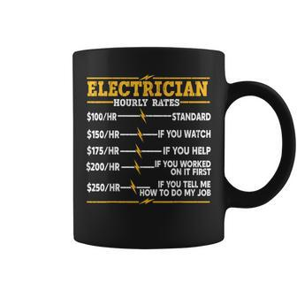 Electrician Hourly Rates Coffee Mug - Monsterry AU