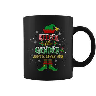 Elf Christmas Pajamas Keeper Of The Gender Auntie Coffee Mug - Monsterry AU