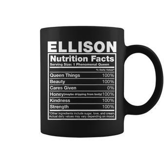 Ellison Nutrition Facts Ellison Name Birthday Coffee Mug - Seseable