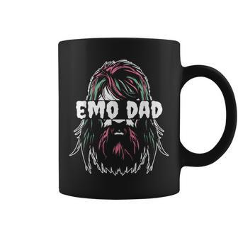 Emo Dad Father Goth 00'S Punk Rock 2000S Gothic Emo Dad Coffee Mug - Monsterry