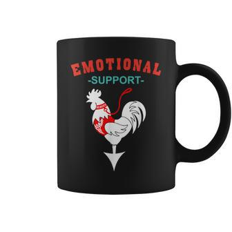 Emotional Support Rooster Farmer Men’S Joke Coffee Mug - Monsterry DE