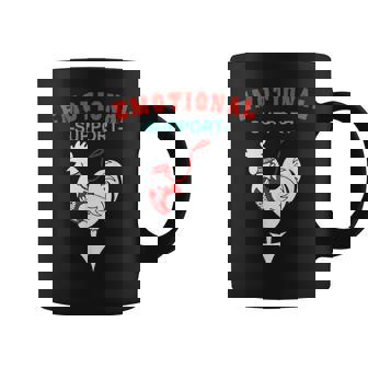 Emotional Support Rooster Apparel Coffee Mug - Thegiftio