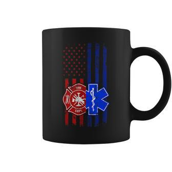 Ems Firefighter Emt Paramedic First Responders Us Flag Coffee Mug - Monsterry DE