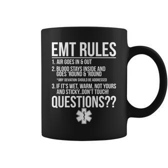 Emt Rules Emergency Medical Technician Coffee Mug | Mazezy