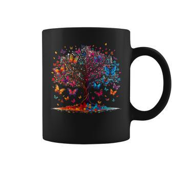 Enchanted Butterfly Tree Coffee Mug - Monsterry