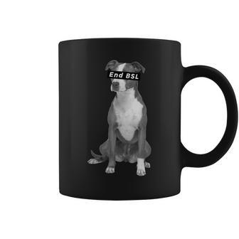 End Bsl Animal Activism Pit Bull Coffee Mug - Monsterry