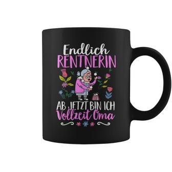 Endlich Rentnerin Ab Jetzt Bin Ichollzeit Oma Rente Tassen - Geschenkecke