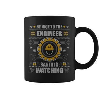 Engineer Ugly Christmas Sweater Engineering Mechanic X-Mas Coffee Mug - Monsterry