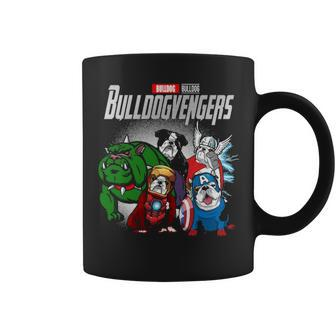 English Bulldog Bullvengers Coffee Mug | Mazezy