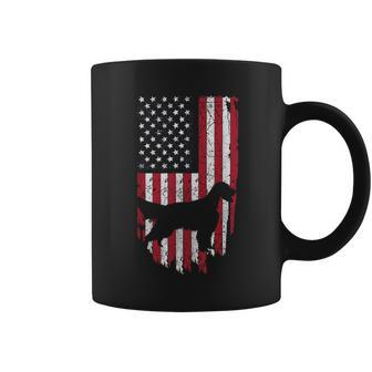 English Setter Dog Silhouette 4Th Of July Usa Flag Coffee Mug - Monsterry CA
