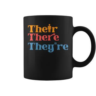 English Teacher Their There Theyre Grammar Women Coffee Mug - Monsterry