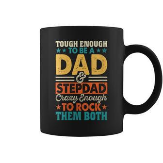 Enough To Be Dad & Stepdad Crazy Fathers Day Coffee Mug - Monsterry DE