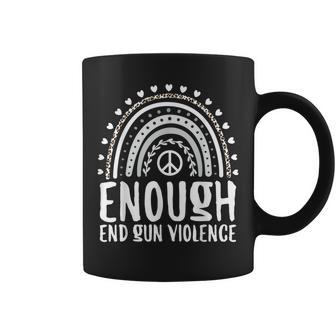 Enough End Gun Violence Awareness Day Rainbow Wear Orange Coffee Mug - Monsterry DE