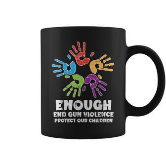 Enough End Gun Violence Protect Orange Mom Dad Parents Coffee Mug - Seseable