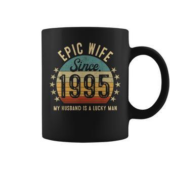 Epic Wife Since 1995 28Th Wedding Anniversary Coffee Mug | Crazezy UK