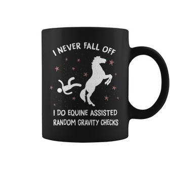 Equine Assisted Gravity Checks Horse Coffee Mug | Mazezy