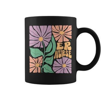 Er Flower Emergency Room Nurse Spring Er Team Er Tech Coffee Mug - Monsterry DE