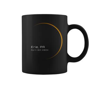 Erie Pa Pennsylvania Total Solareclipse April 8 2024 Coffee Mug - Monsterry