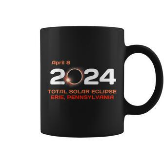 Erie Pennsylvania April 8 2024 Solar Eclipse Pa Coffee Mug | Mazezy
