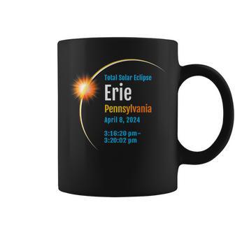 Erie Pennsylvania Pa Total Solar Eclipse 2024 1 Coffee Mug - Monsterry DE