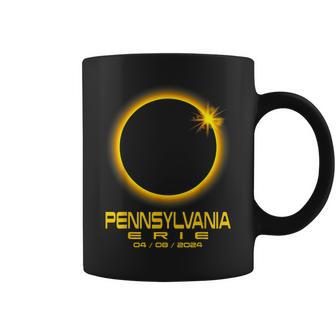 Erie Pennsylvania Pa Total Solar Eclipse 2024 Coffee Mug | Mazezy