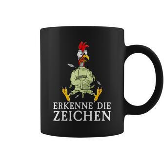 Erkenne Die Signserrückt Angratt Cockerel Tassen - Geschenkecke