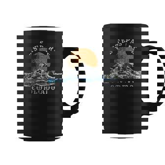 Estes Park Colorado With Mountain Sunset Scene Coffee Mug | Mazezy