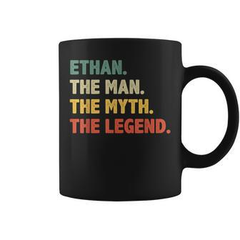 Ethan The Man The Myth The Legend Vintage For Ethan Coffee Mug - Monsterry DE