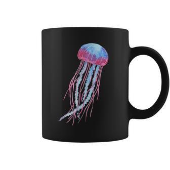 Ethereal Jellyfish Watercolor Trippy Graphic Ar Coffee Mug - Monsterry AU