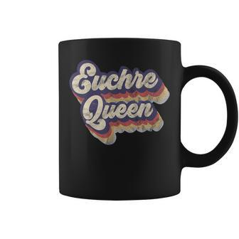 Euchre Queen Euchre Card Game Player Vintage Euchre Coffee Mug | Mazezy