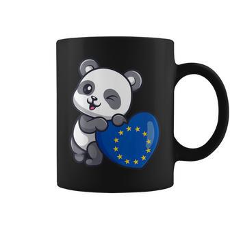 European Union Heart Pride European Union Flag Eu Souvenir Coffee Mug - Monsterry