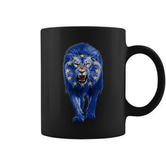European Union Lion Pride European Union Flag Eu Souvenir Coffee Mug - Monsterry UK