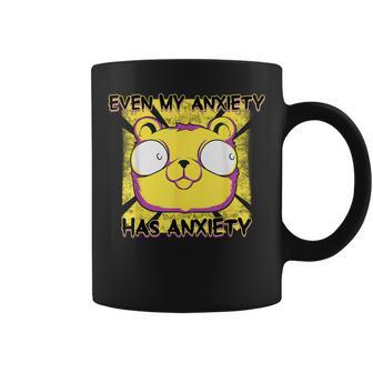 Even My Anxiety Has Anxiety Bear Lovers Introvert Coffee Mug - Monsterry