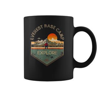 Everest Base Camp Retro Vintage Hiking Apparel Souvenir Coffee Mug - Monsterry UK