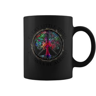 Every Little Thing Is Gonna Be Alright Yoga Tree Root Color Coffee Mug - Monsterry DE