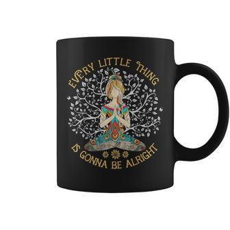 Every Little Thing Is Gonna Be Alright Yoga For Women Coffee Mug - Monsterry CA