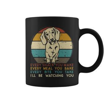 Every Snack You Make Dachshund Dog Breed Retro Coffee Mug | Mazezy